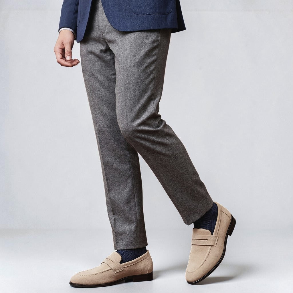 Montarello Men’s Suede Look Loafers