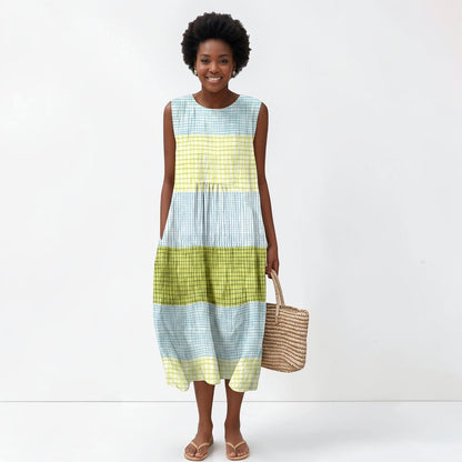 Montarello Women's Sleeveless Midi Dress