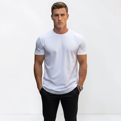 Montarello Round Neck Short Sleeve T-Shirt Men's