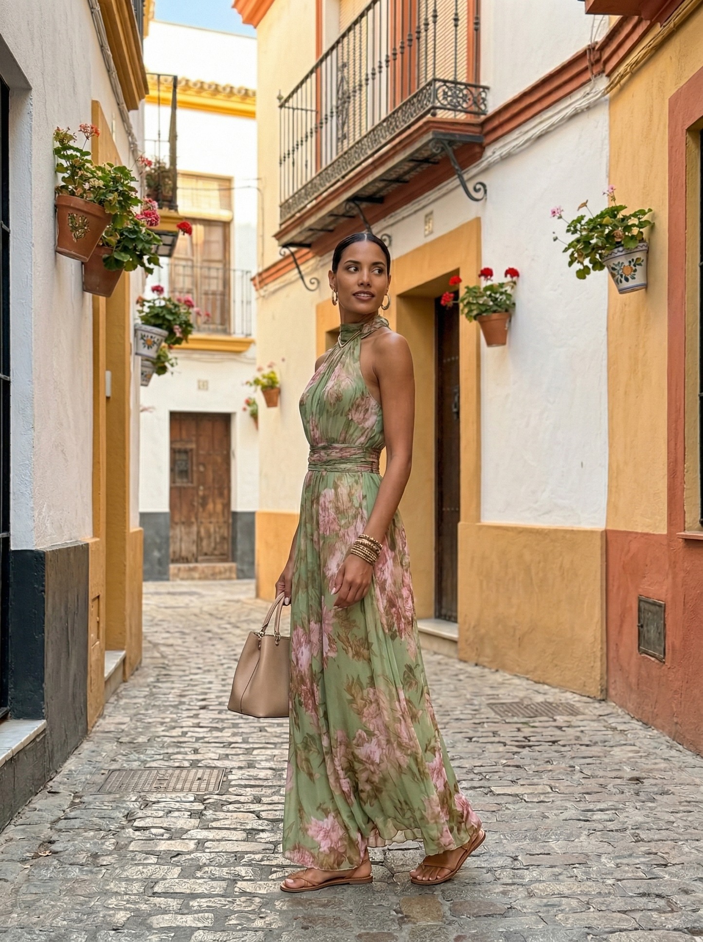 Montarello Women’s Halter Maxi Dress