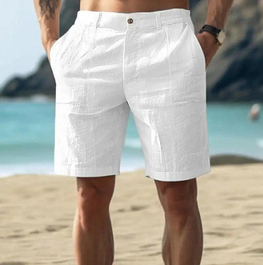 Montarello Relaxed Linen-Look Shorts Men's