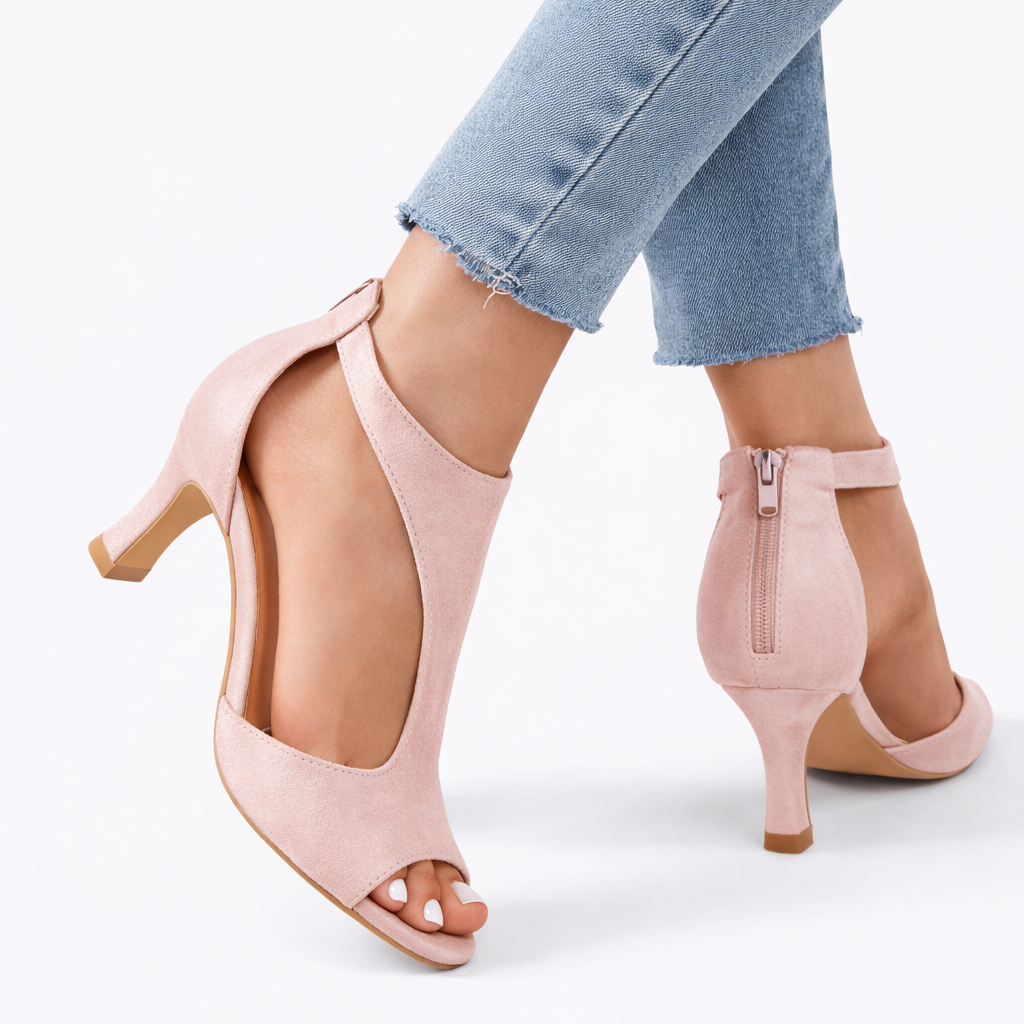 Montarello Women's Cut-Out Open-Toe Mid Heel Occasion Sandals