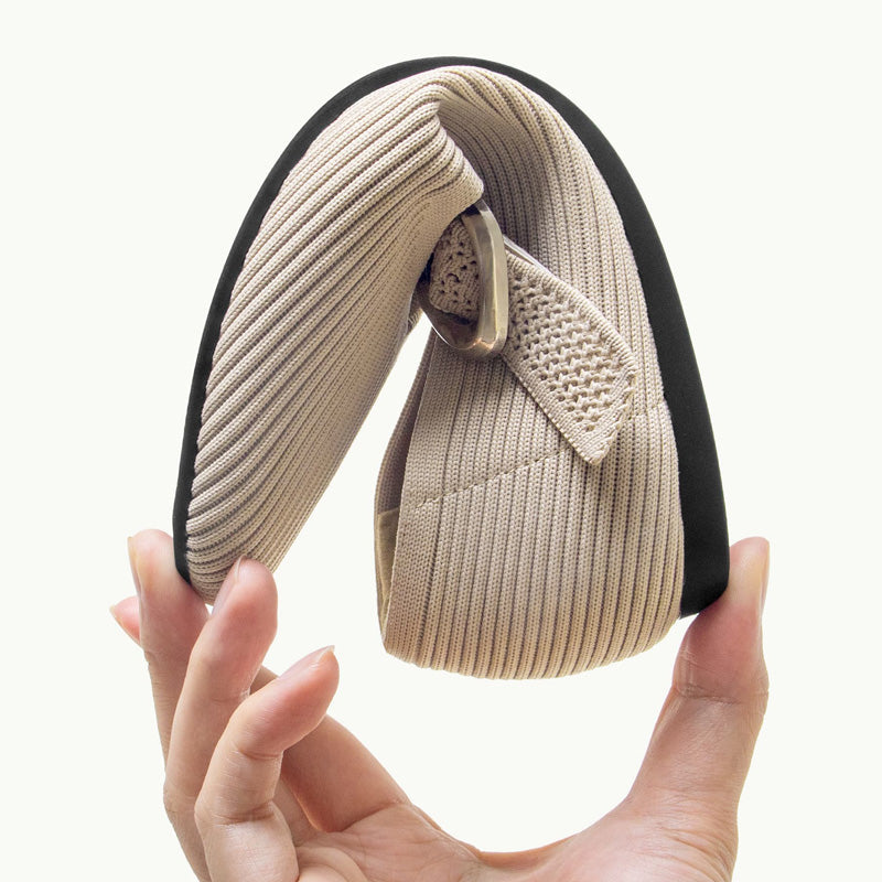 Montarello Women's Square Toe Knit Mary Jane Flats