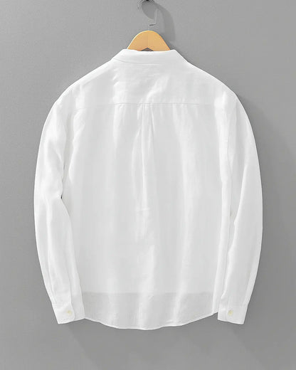 Montarello Men’s Cotton-Linen Popover Shirt