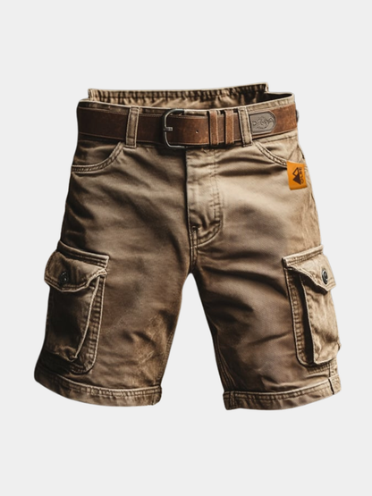 Montarello Men's Vintage Cargo Shorts