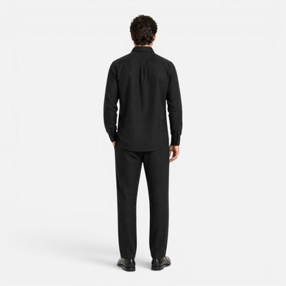 Montarello Men's Linen-Look Shirt & Trousers Set