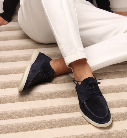 Montarello Suede-Look Men's Lace-Up Dress Shoes