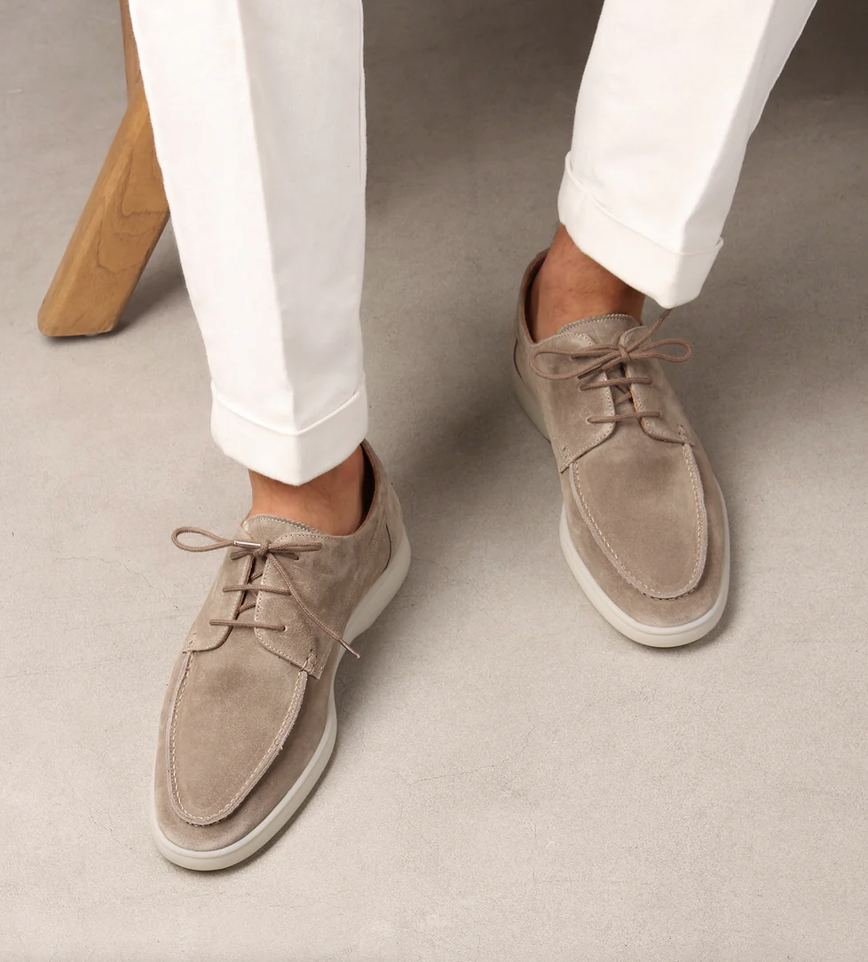 Montarello Suede-Look Men's Lace-Up Dress Shoes