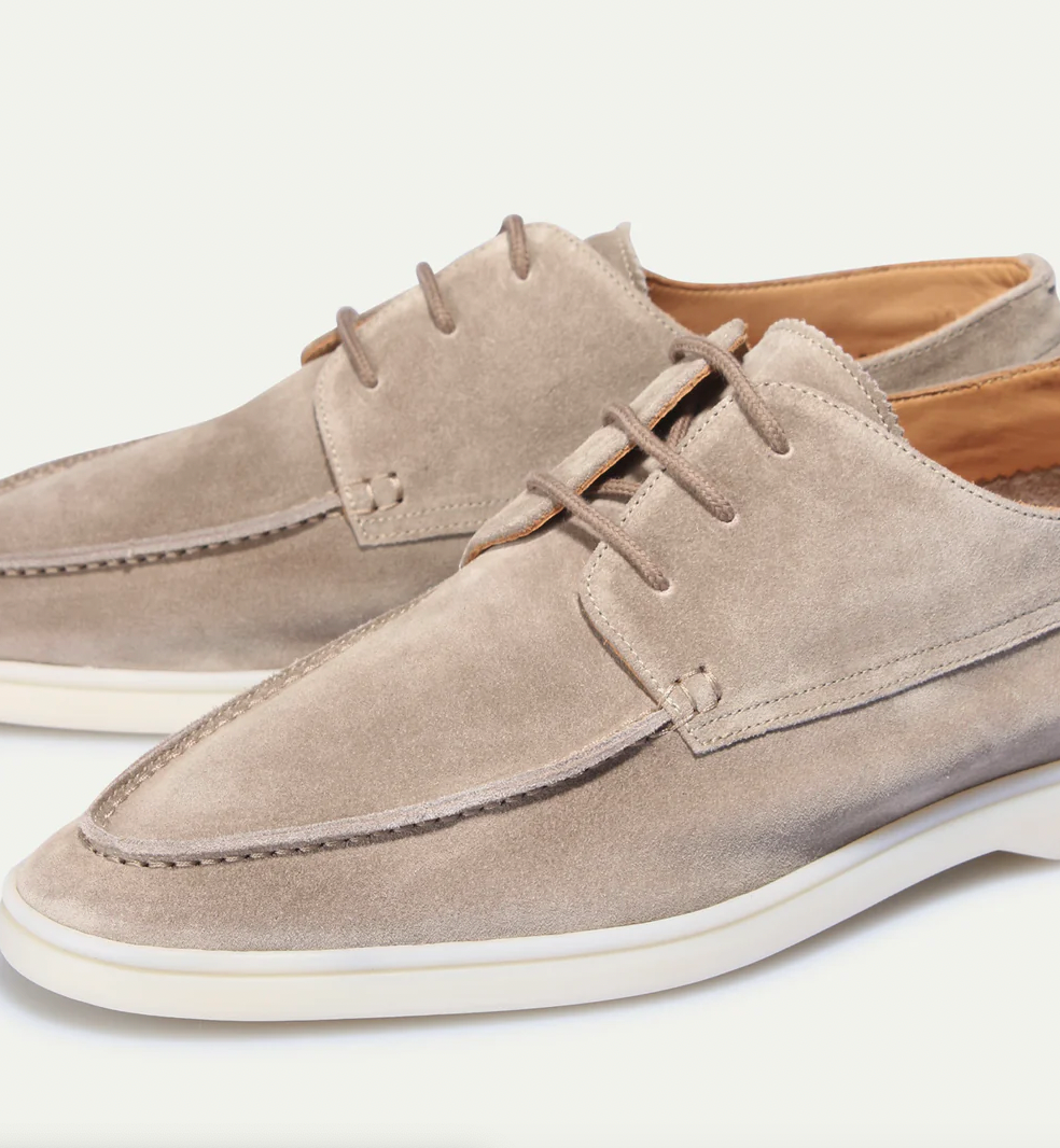 Montarello Suede-Look Men's Lace-Up Dress Shoes