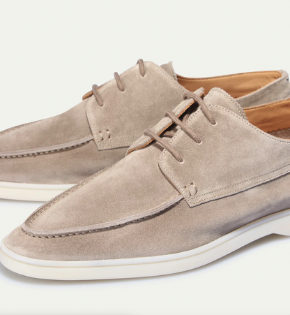 Montarello Suede-Look Men's Lace-Up Dress Shoes