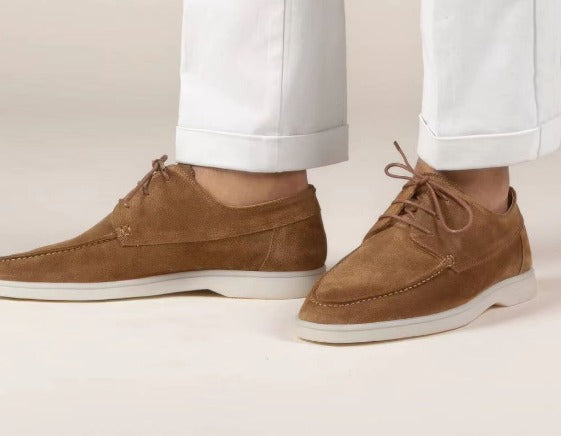 Montarello Suede-Look Men's Lace-Up Dress Shoes