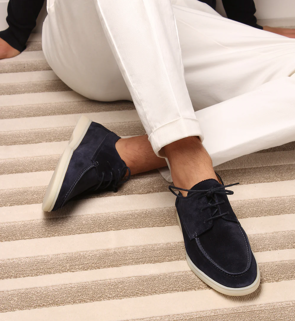 Montarello Suede-Look Men's Lace-Up Dress Shoes