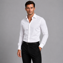 Montarello Men's Slim Fit Satin-Look Stretch Shirt