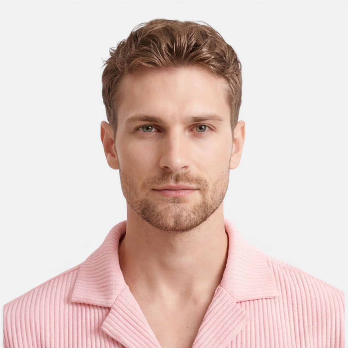 Montarello Men's Textured Camp Collar Shirt & Shorts Co-Ord Set