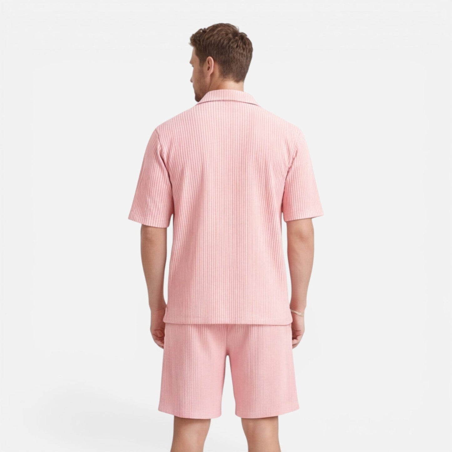 Ensemble chemise texturée et short pour homme Montarello