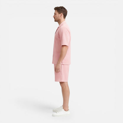 Ensemble chemise texturée et short pour homme Montarello