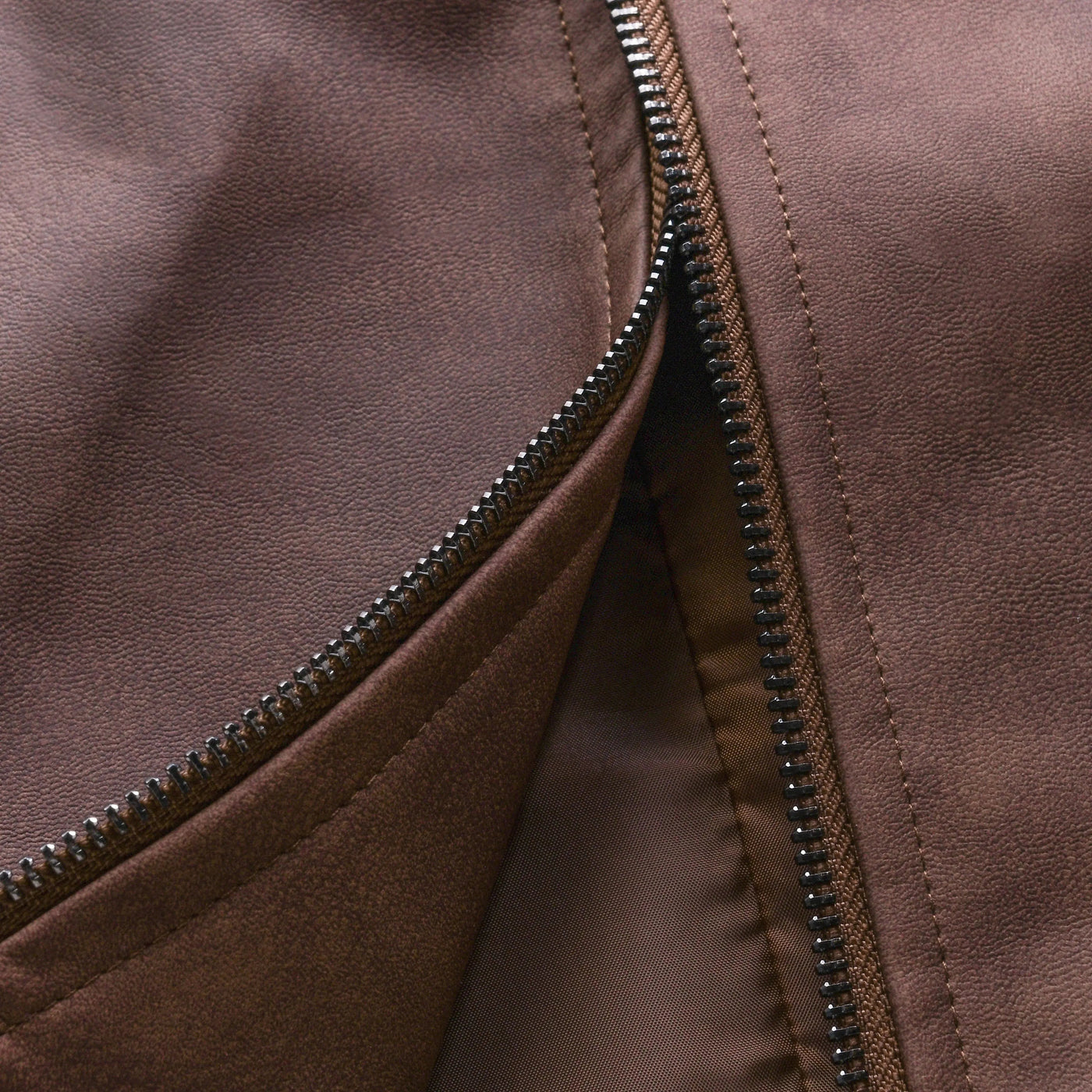 Montarello Men's Jacket Leather-Look Zip Up