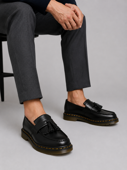 Montarello Men's Leather-Look Tassel Loafers