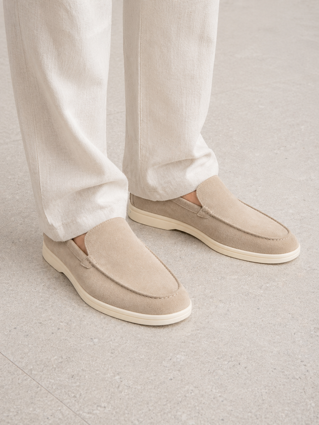 Montarello Men's Suede-Look Slip-On Loafers