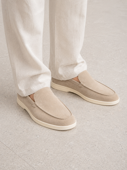 Montarello Men's Suede-Look Slip-On Loafers