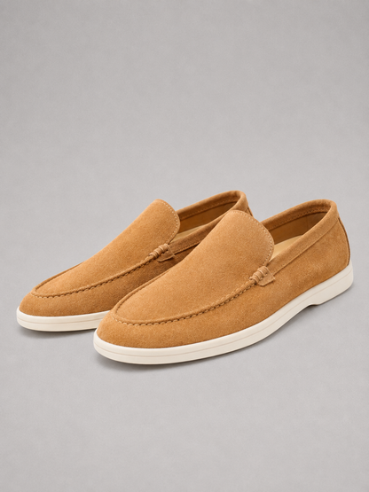 Montarello Men's Suede-Look Slip-On Loafers