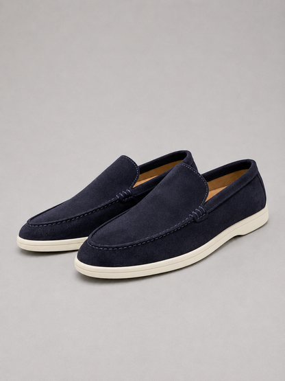 Montarello Men's Suede-Look Slip-On Loafers