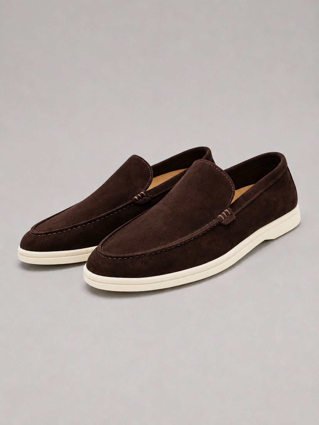 Montarello Men's Suede-Look Slip-On Loafers