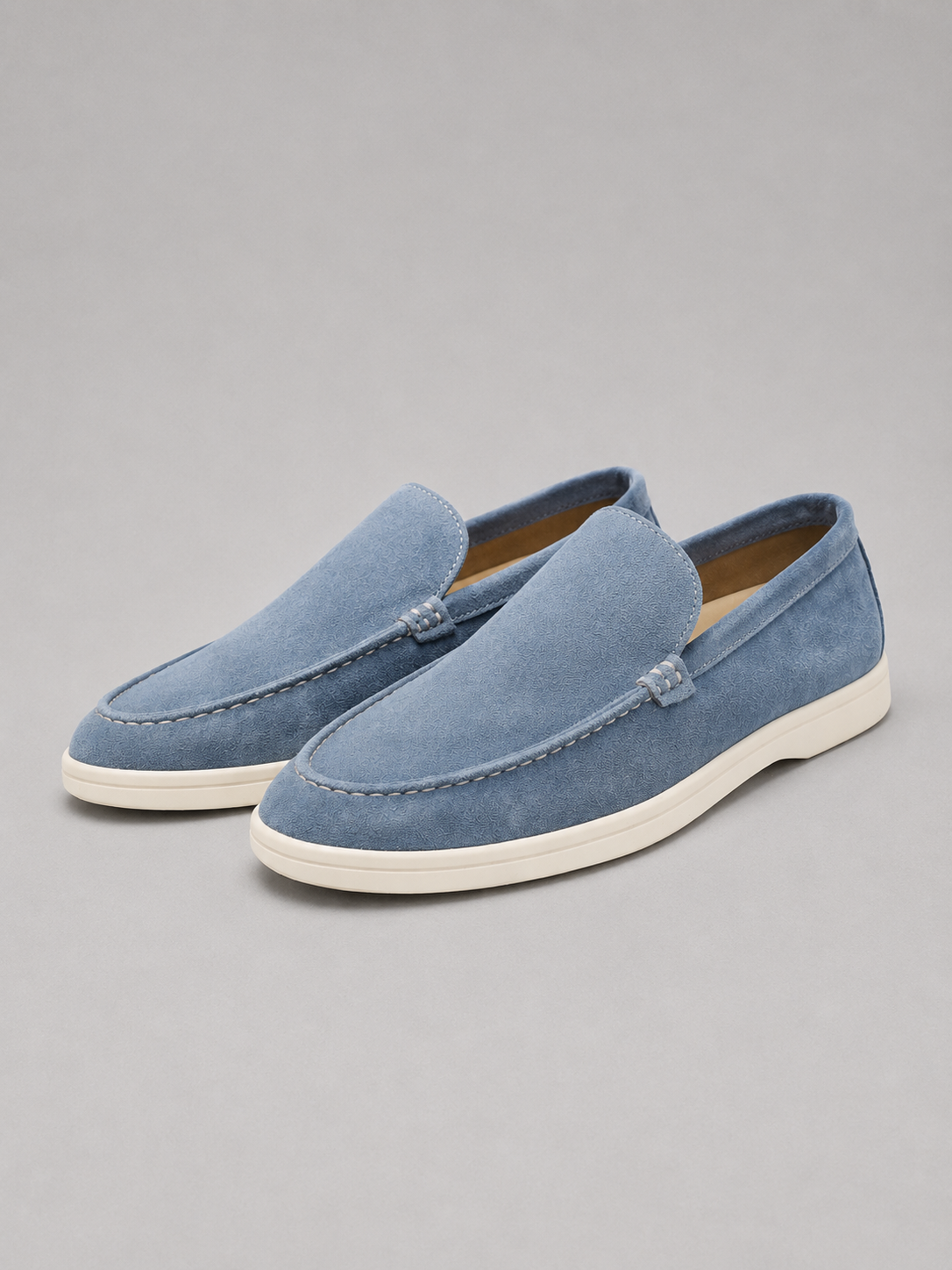 Montarello Men's Suede-Look Slip-On Loafers