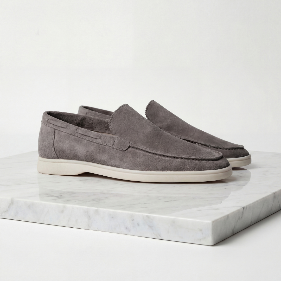 Montarello Men's Suede-Look Slip-On Loafers