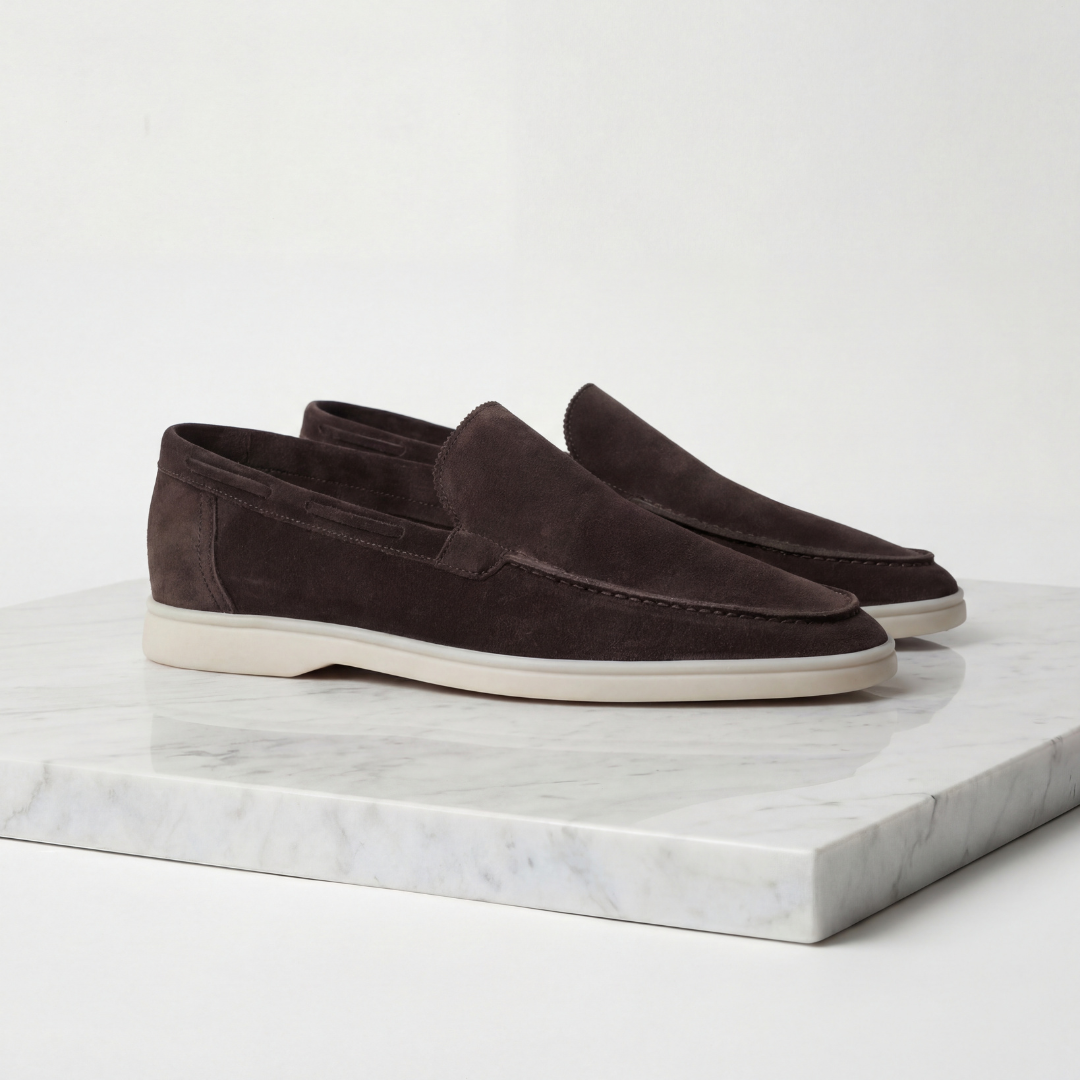 Montarello Men's Suede-Look Slip-On Loafers