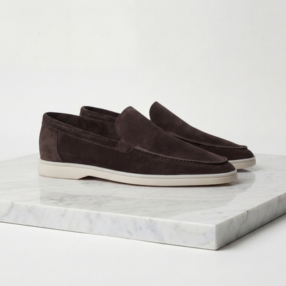 Montarello Men's Suede-Look Slip-On Loafers