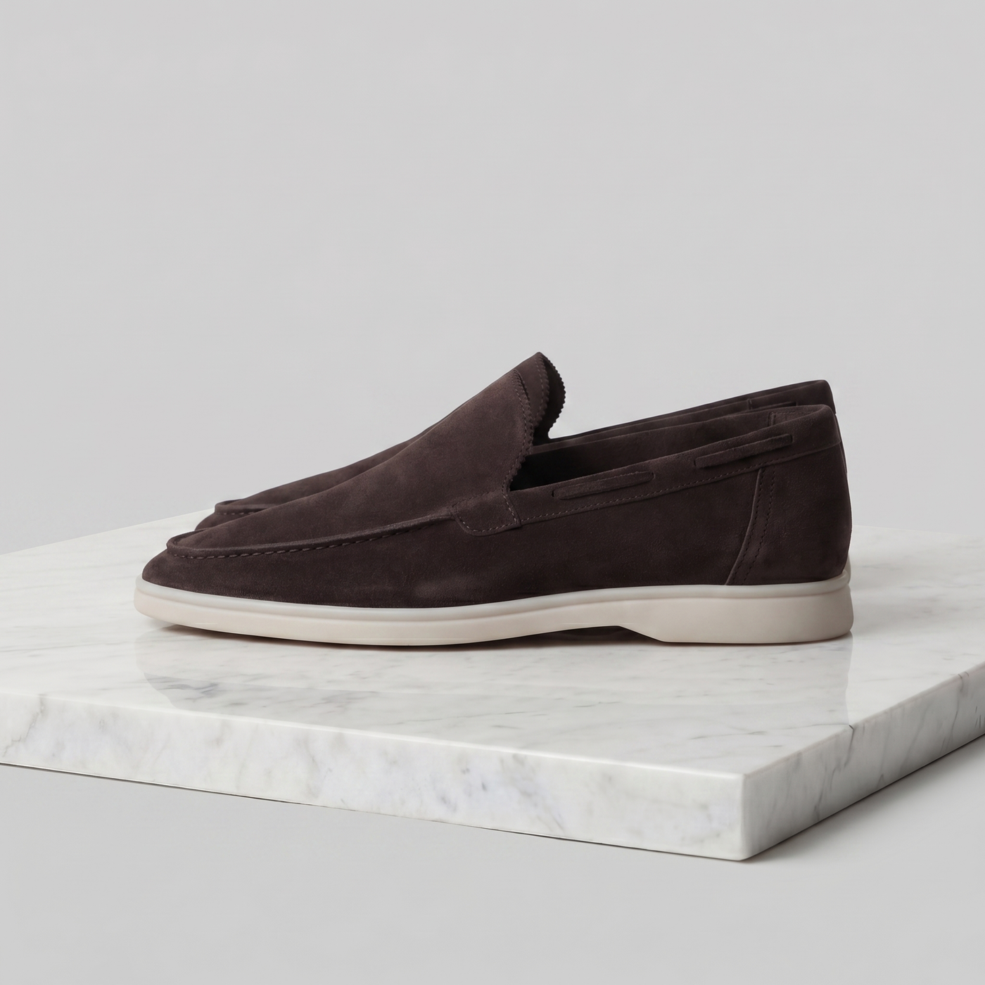 Montarello Men's Suede-Look Slip-On Loafers