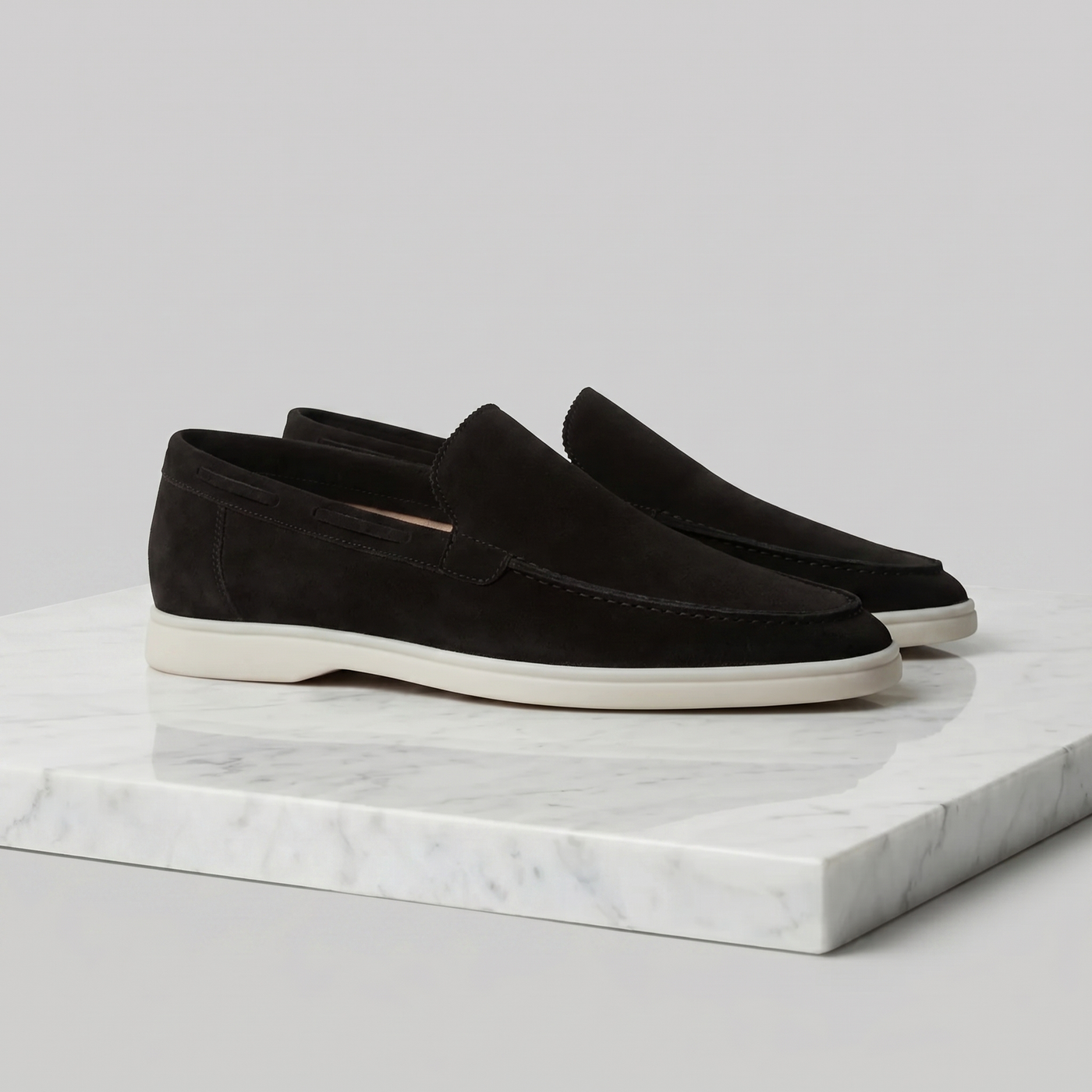 Montarello Men's Suede-Look Slip-On Loafers