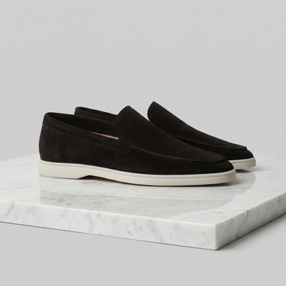 Montarello Men's Suede-Look Slip-On Loafers