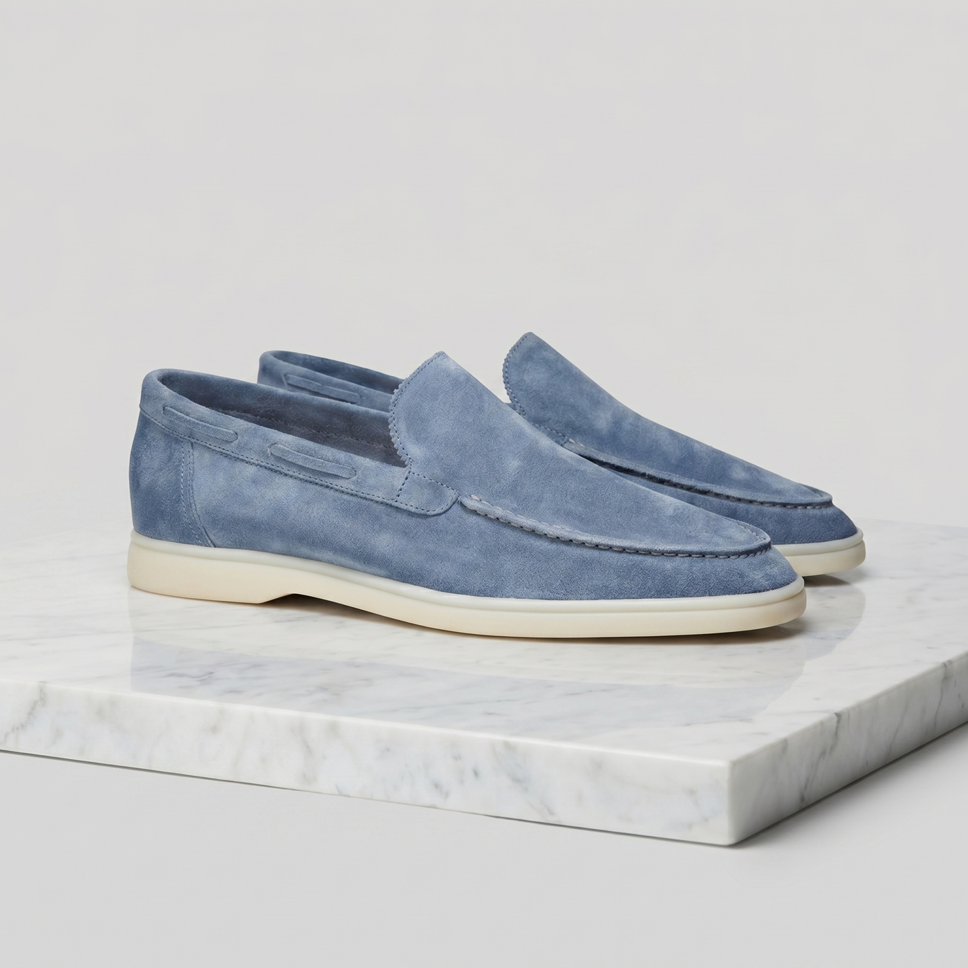 Montarello Men's Suede-Look Slip-On Loafers