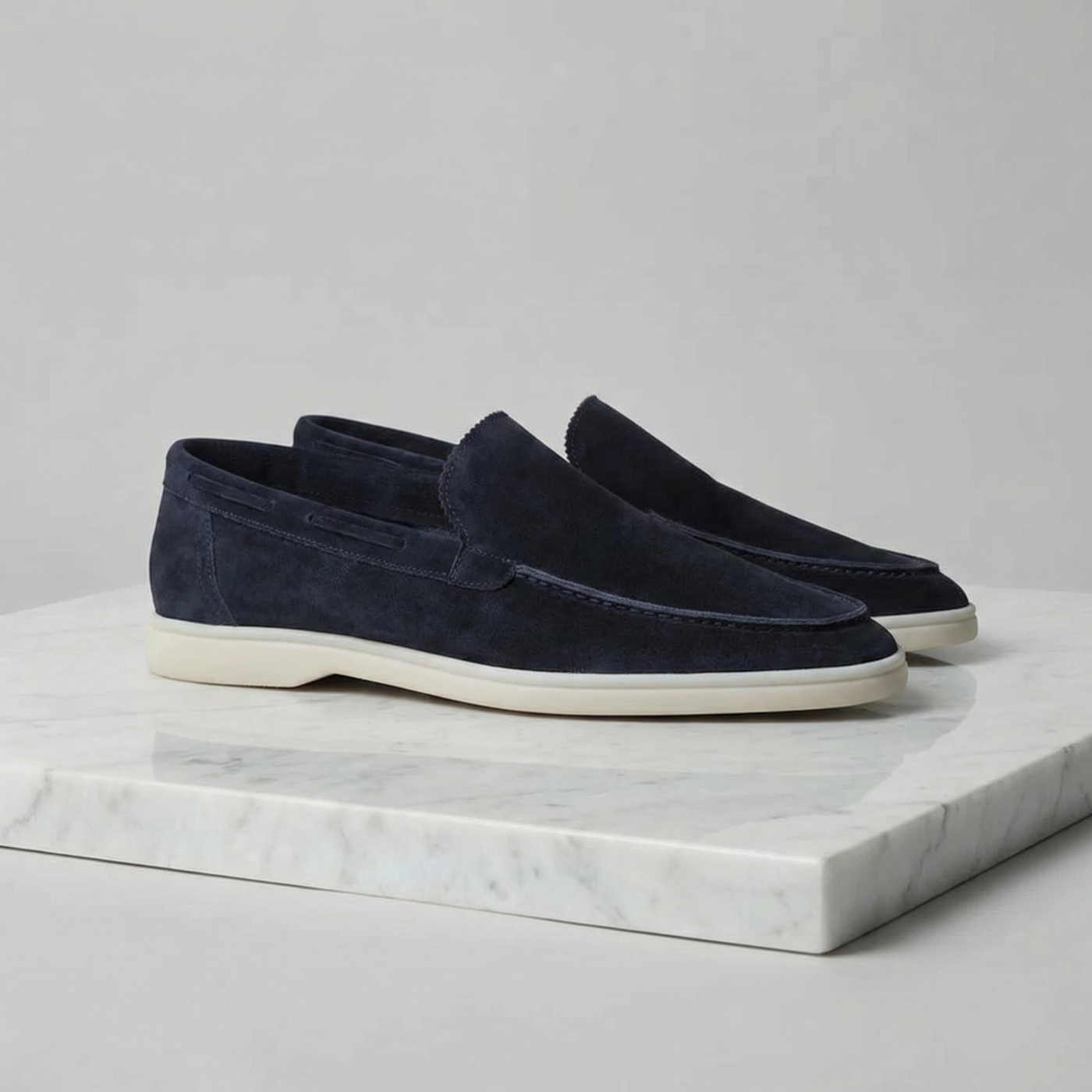 Montarello Men's Suede-Look Slip-On Loafers