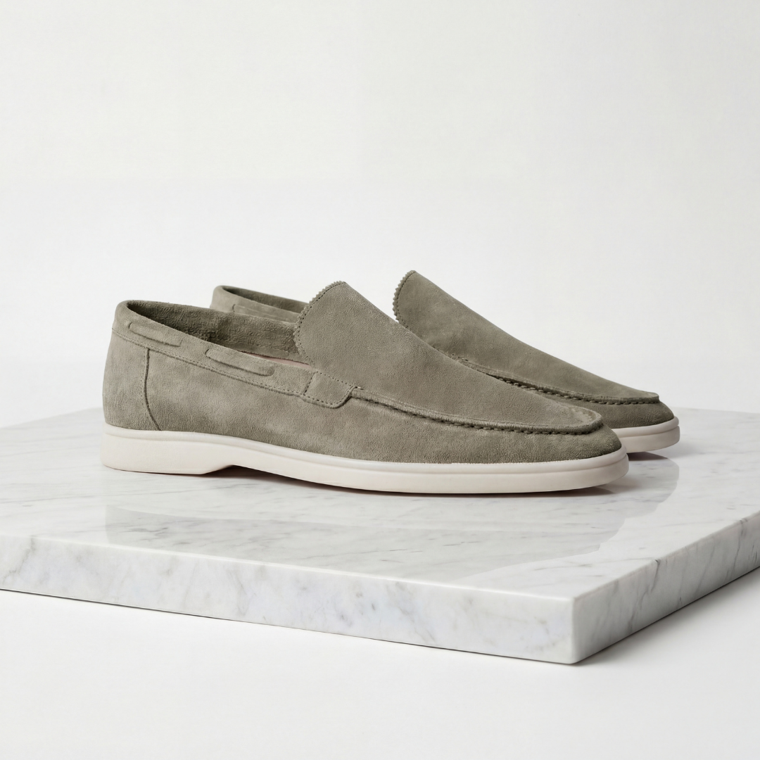 Montarello Men's Suede-Look Slip-On Loafers