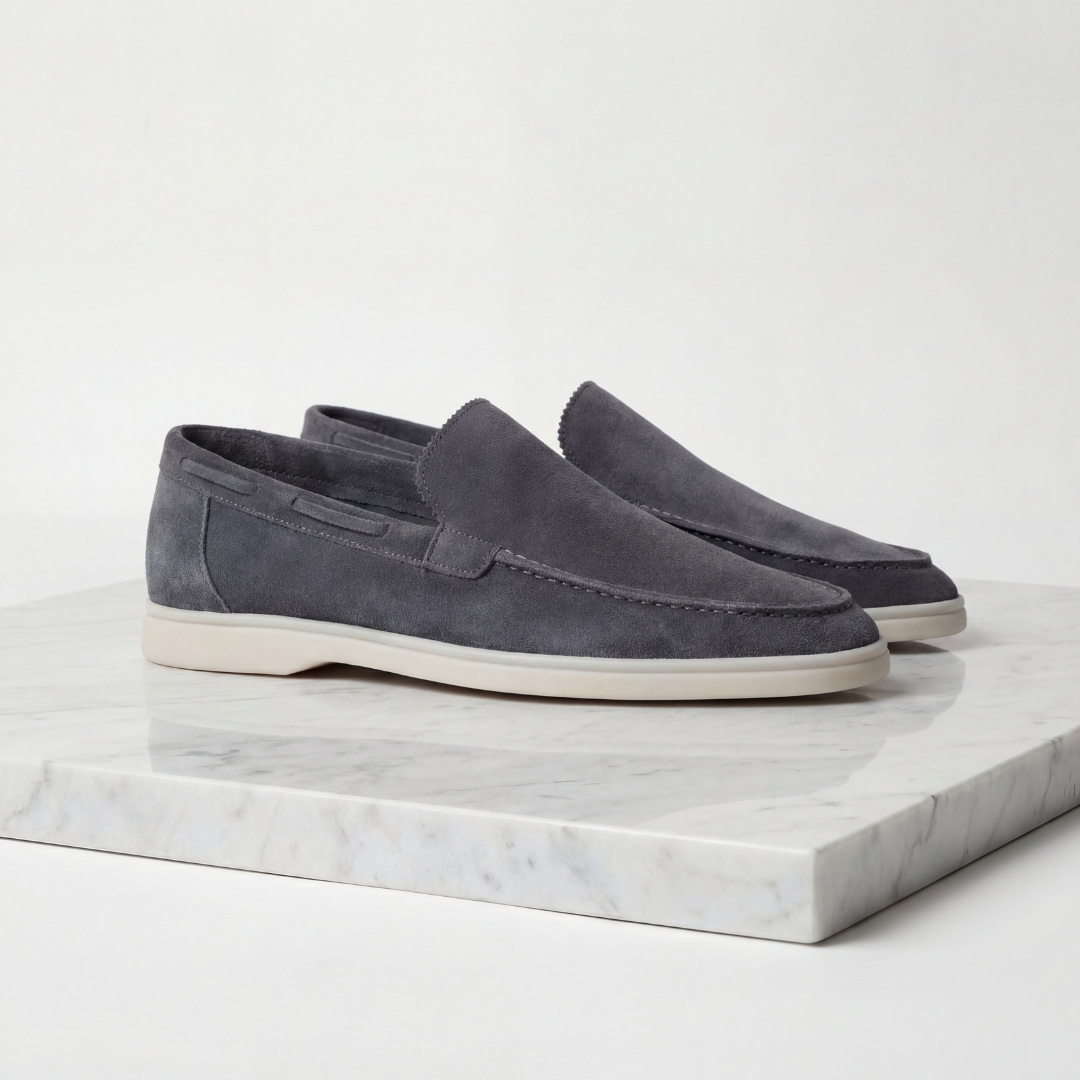 Montarello Men's Suede-Look Slip-On Loafers