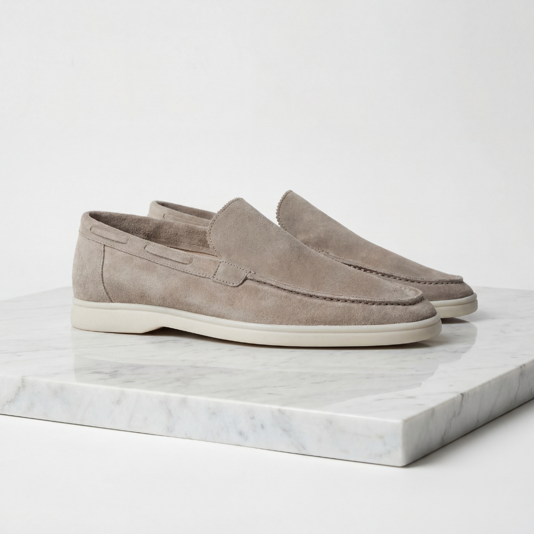 Montarello Men's Suede-Look Slip-On Loafers