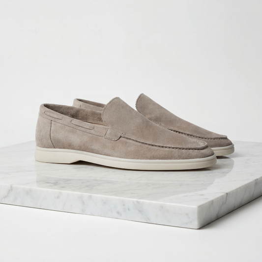 Montarello Men's Suede-Look Slip-On Loafers