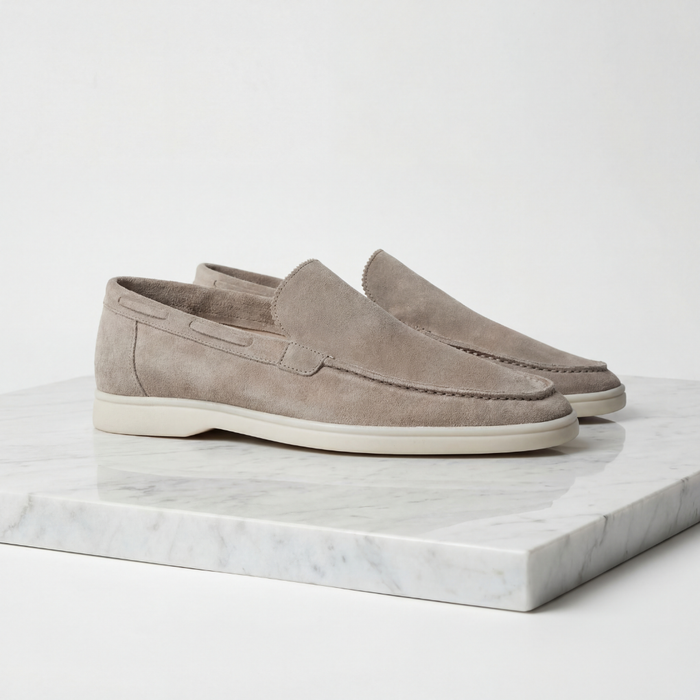 Montarello Men's Suede-Look Slip-On Loafers