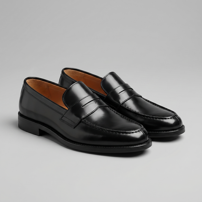 Montarello Men's Leather-Look Penny Loafers