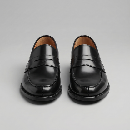 Montarello Men's Leather-Look Penny Loafers
