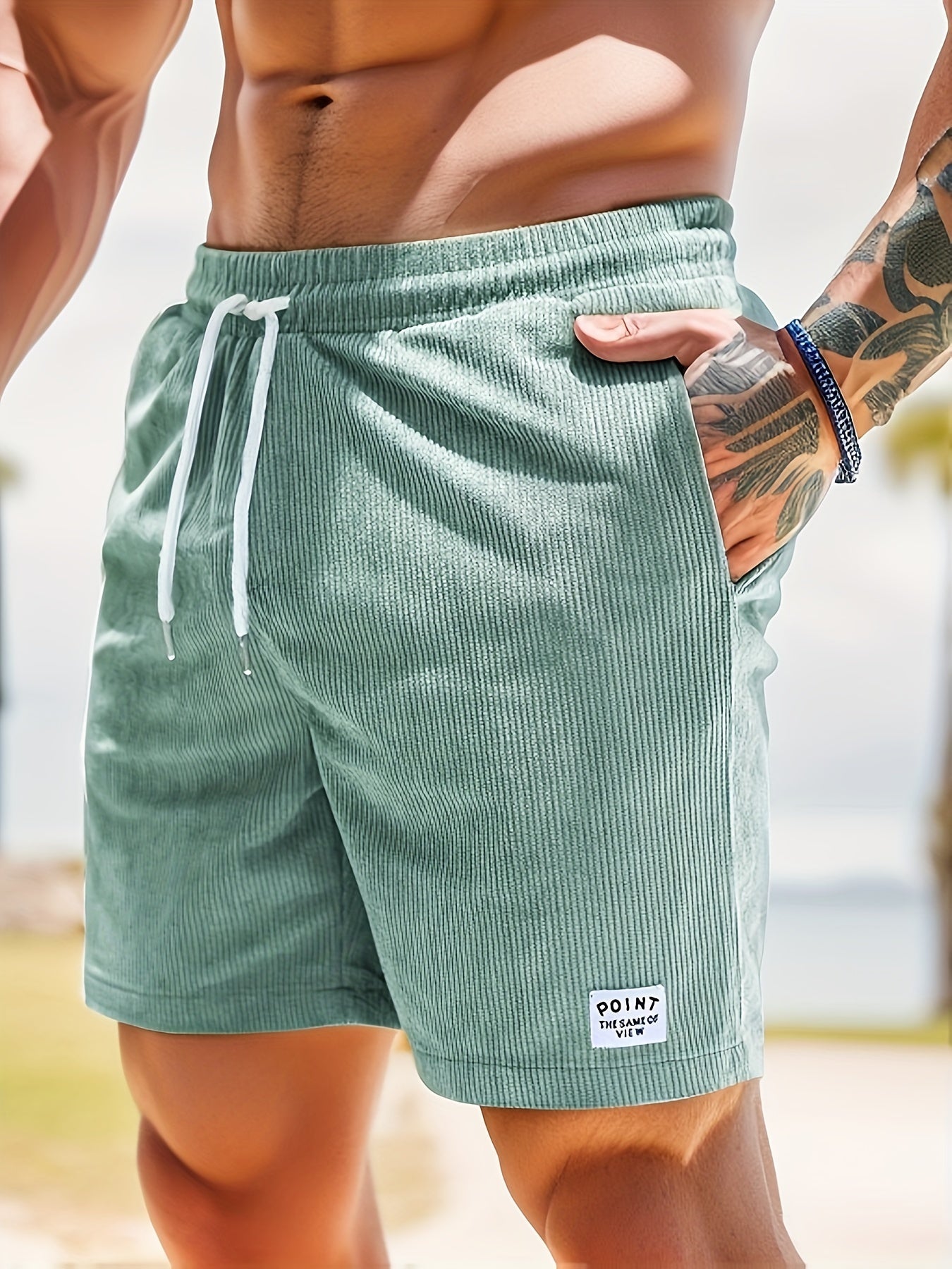 Montarello Men’s Striped Summer Shorts