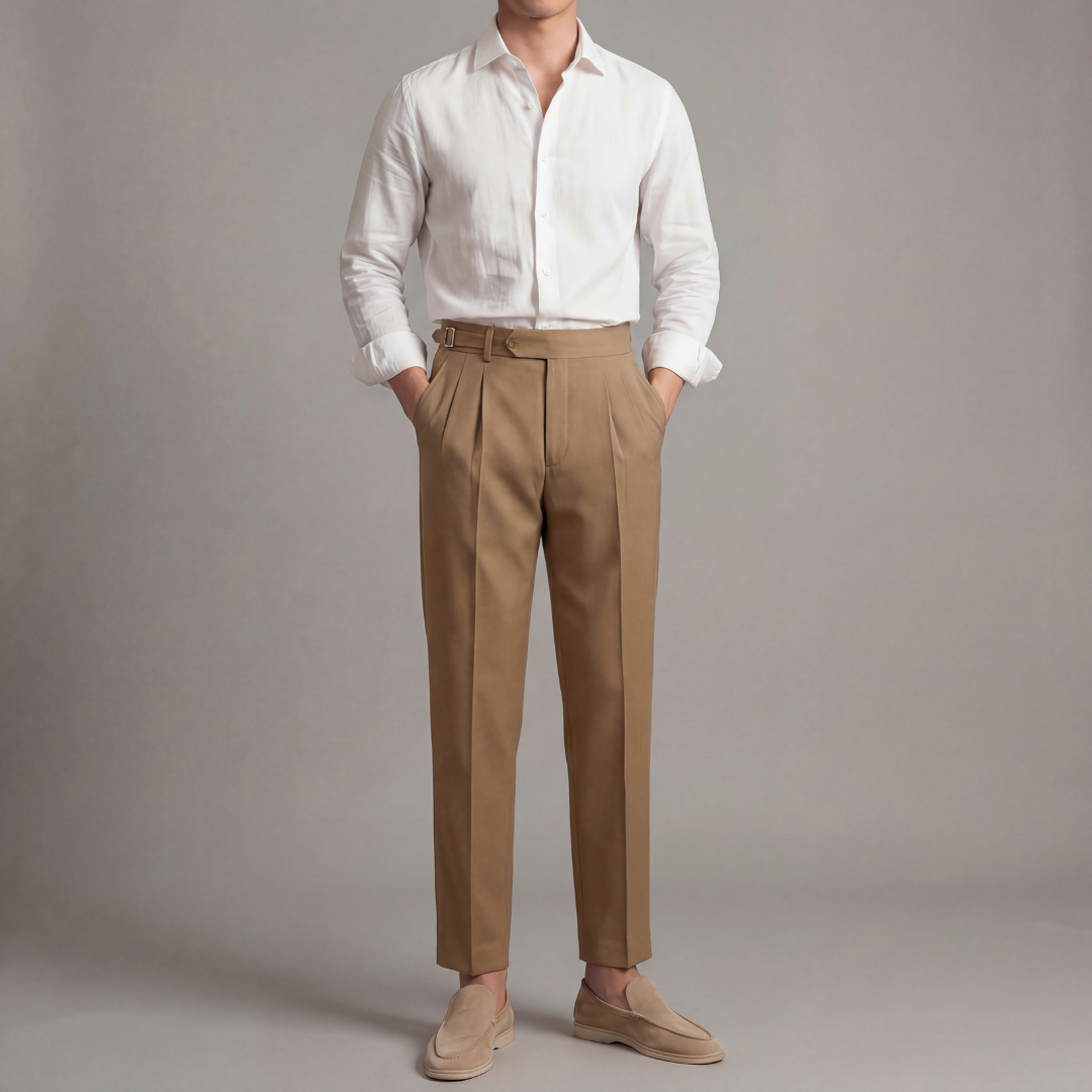 Montarello Men's Tailored Fit Trousers