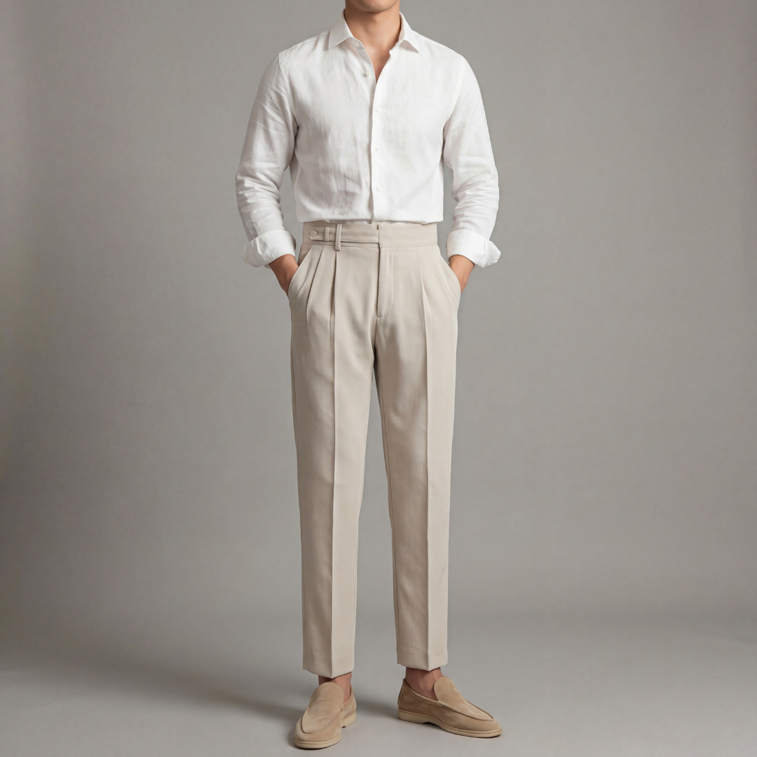Montarello Men's Tailored Fit Trousers