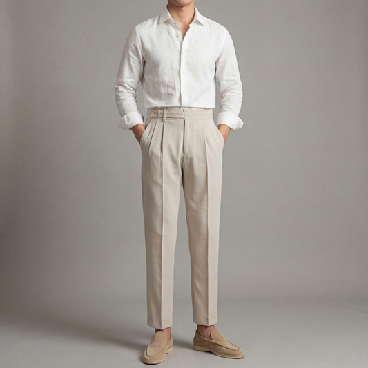 Montarello Men's Tailored Fit Trousers