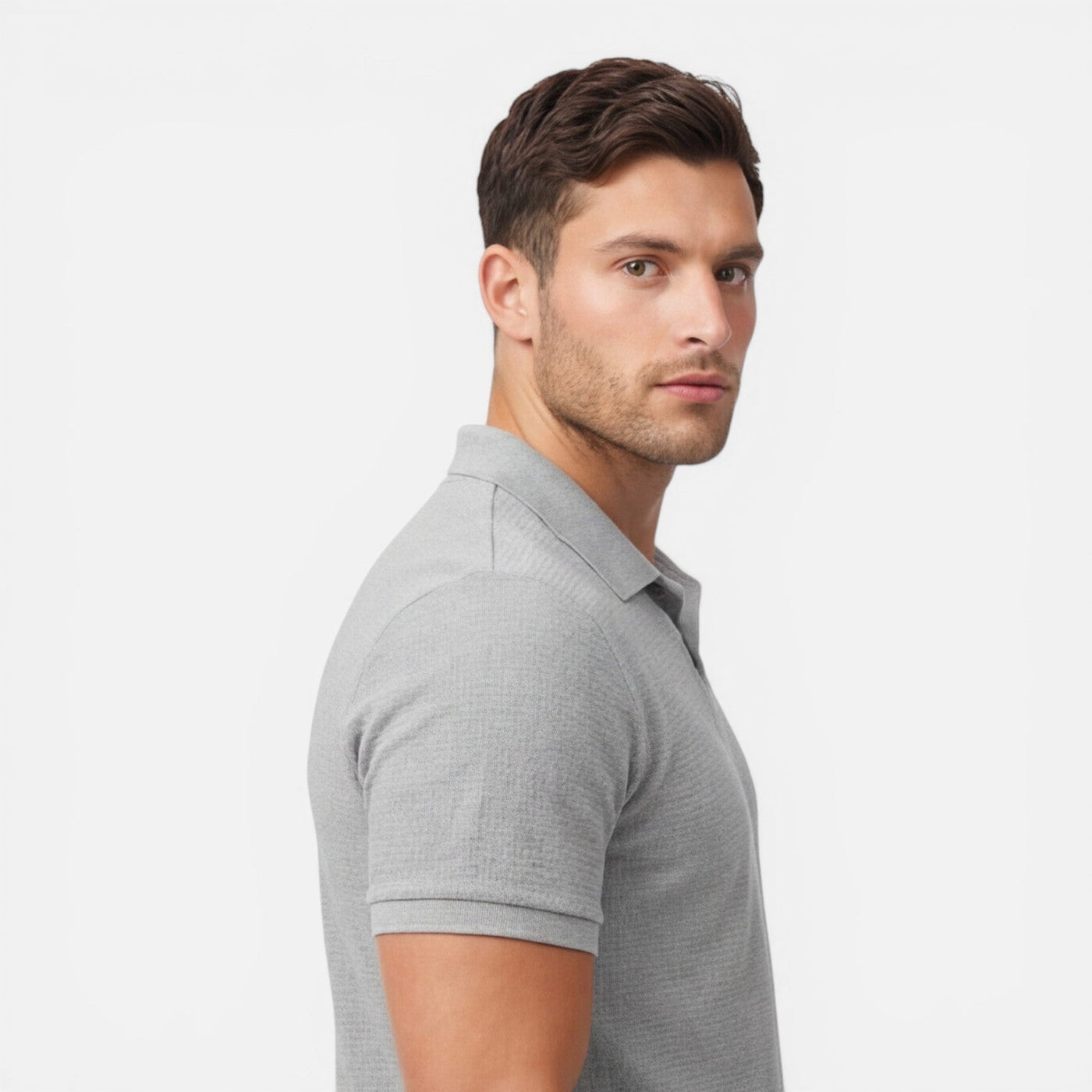 Montarello Men's Slim Fit Polo Shirt & Shorts Co-Ord Set