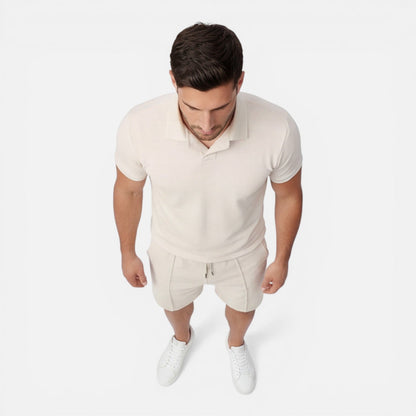 Montarello Men's Polo Shirt & Shorts Set