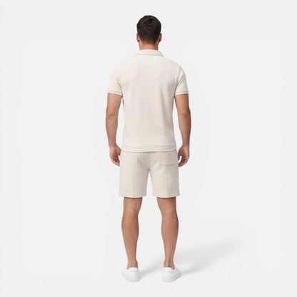 Montarello Men's Polo Shirt & Shorts Set